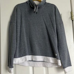 Under armour hood less, long sleep shirt.